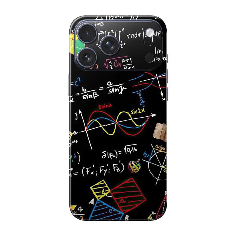 Équation Noire — Skin intégrale iPhone 17 Pro Max