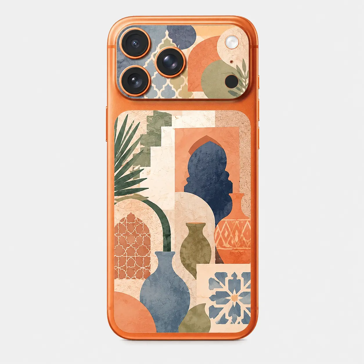 Médina Collage — Skin arrière & caméra iPhone 17 Pro Max