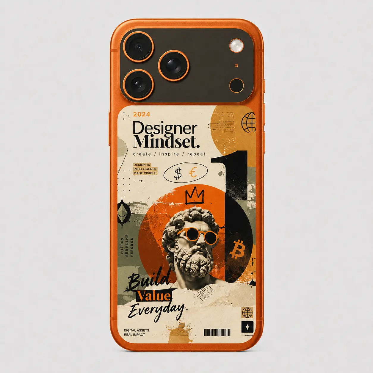 Designer Mindset — Skin arrière & caméra iPhone 17 Pro Max
