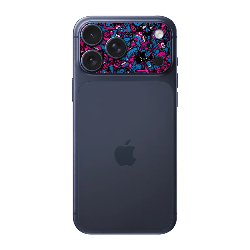 Graffiti Néon — Sticker pour objectifs caméra iPhone 17 Pro Max