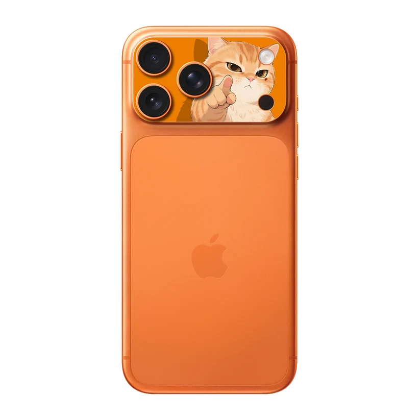 Chat Approuvé — Sticker pour objectifs caméra iPhone 17 Pro Max