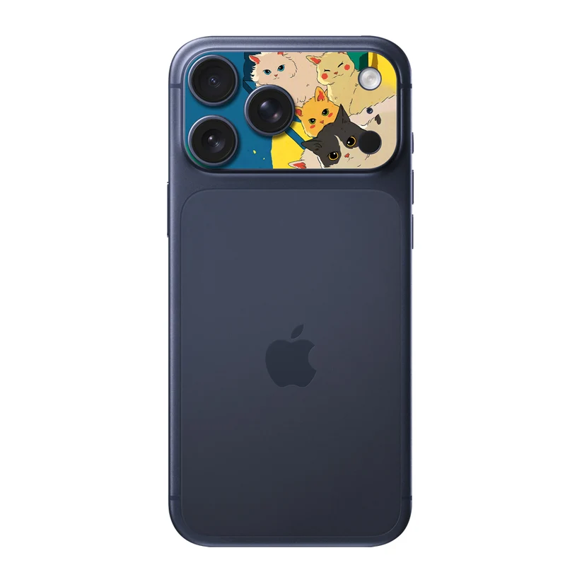 Bande de Chats — Sticker pour objectifs caméra iPhone 17 Pro Max