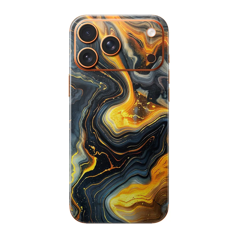 Marbre Doré — Skin intégrale iPhone 17 Pro Max