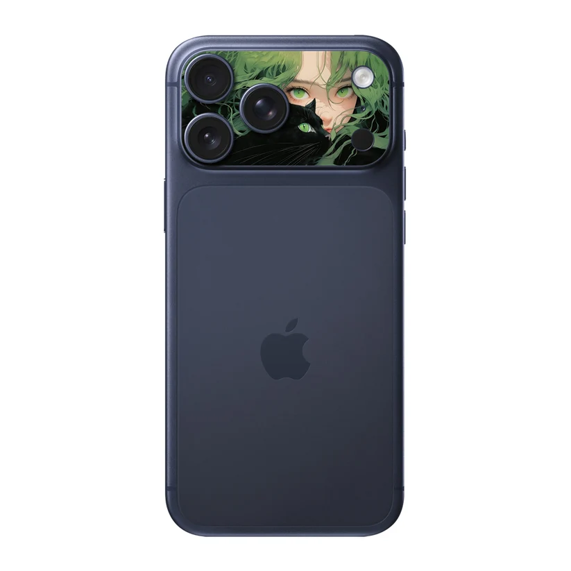 Muse Émeraude — Sticker pour objectifs caméra iPhone 17 Pro Max