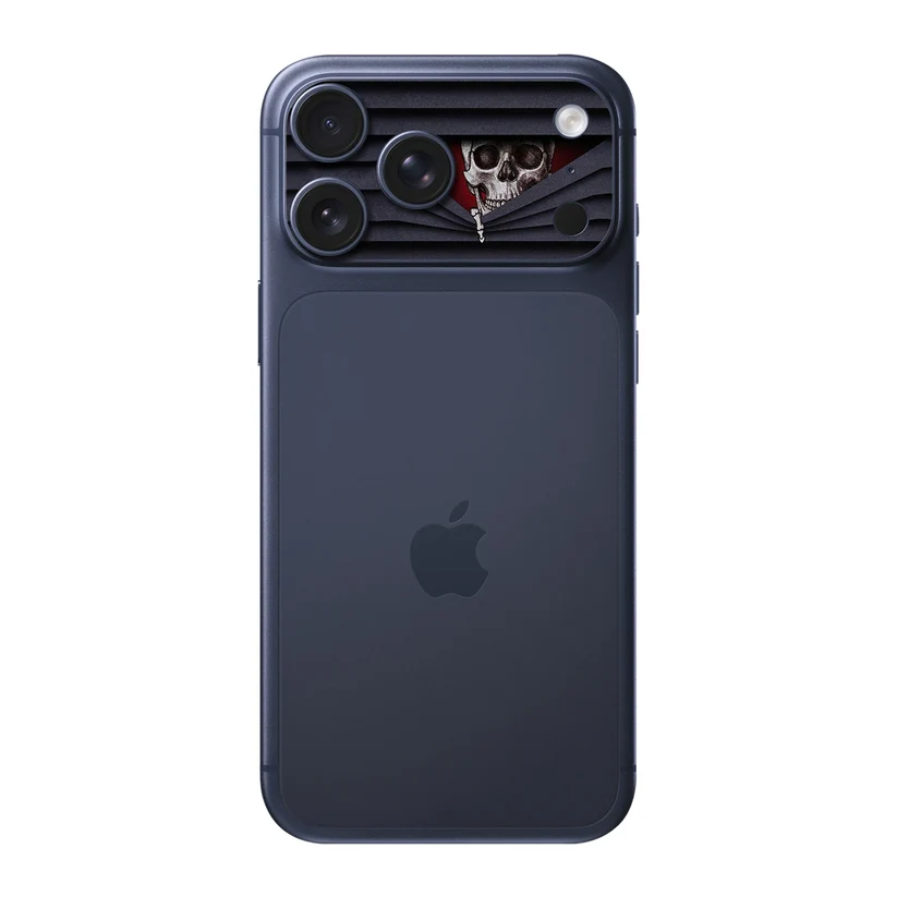 Crâne Obscur — Sticker pour objectifs caméra iPhone 17 Pro Max