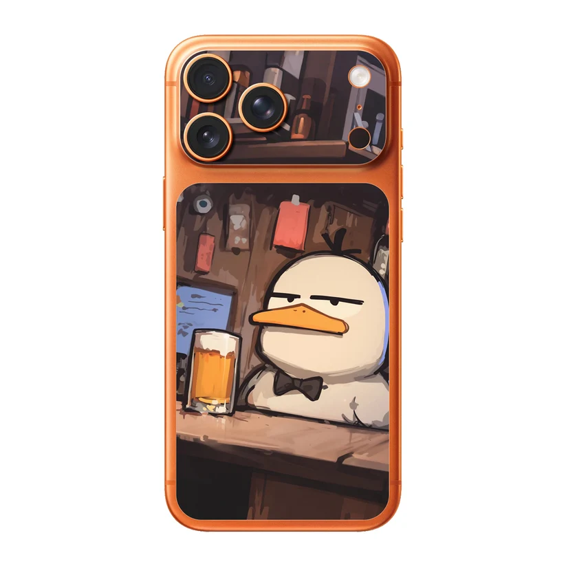 Canard Smoking — Skin arrière & caméra iPhone 17 Pro Max