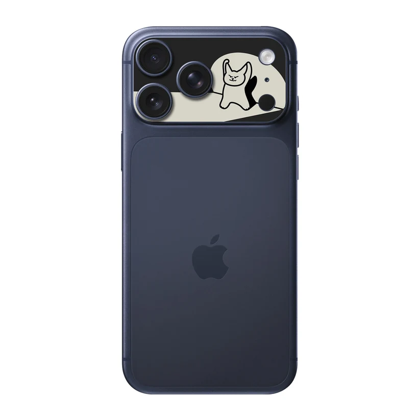 Lune Lapin — Sticker pour objectifs caméra iPhone 17 Pro Max