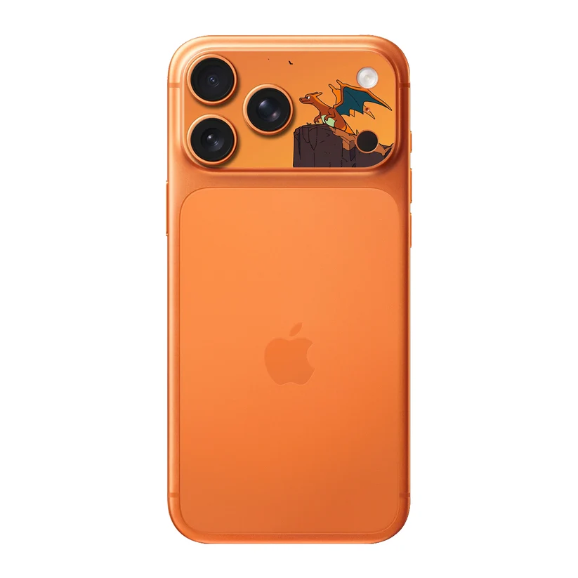Dracaufeu Falaise — Sticker pour objectifs caméra iPhone 17 Pro Max