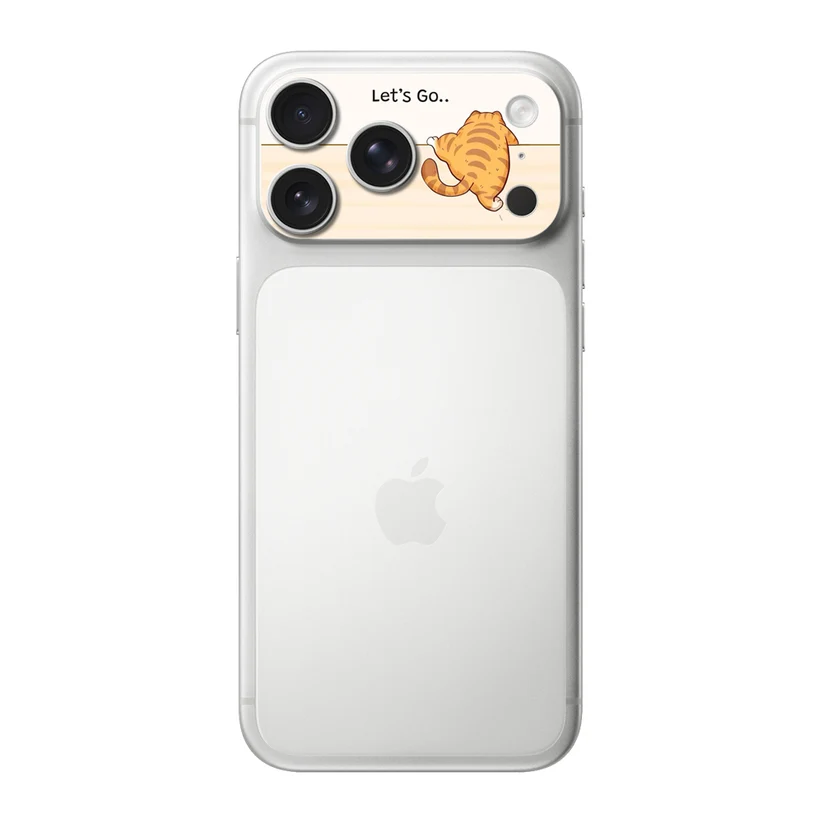 Let's Go Tigré — Sticker pour objectifs caméra iPhone 17 Pro Max