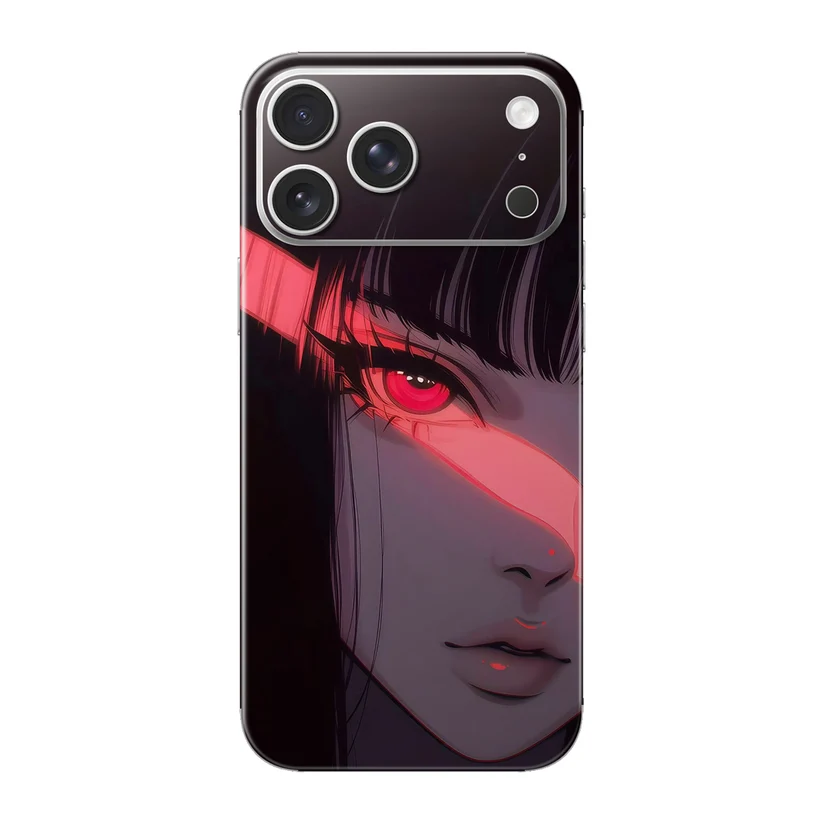 Énergie Rouge — Skin Anime iPhone 17 Pro Max