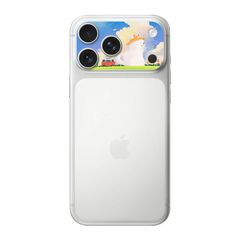 Compagnon Nuage — Sticker pour objectifs caméra iPhone 17 Pro Max