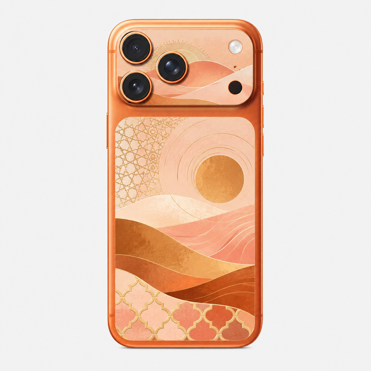 Dunes Dorées — Skin arrière & caméra iPhone 17 Pro Max